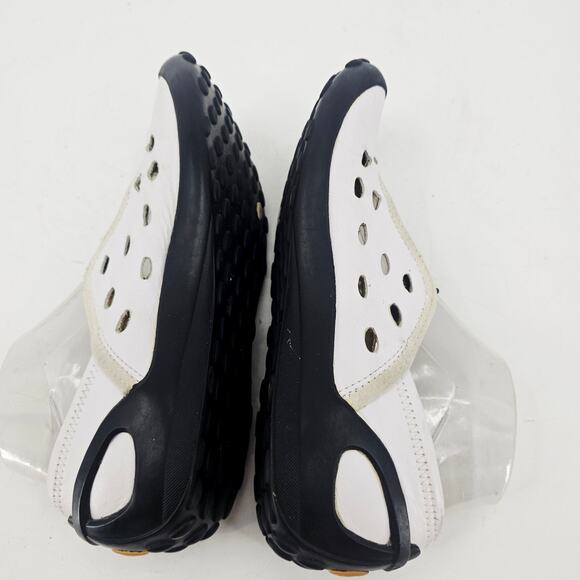 Privo by Clark's White Leather Slip-On Mary Jane Driving Shoe 79181 Womens 8.5 M - Picture 6 of 10